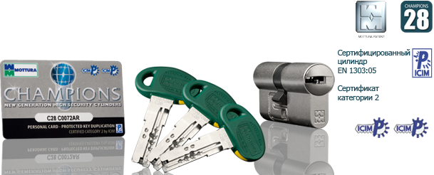 Замки MOTTURA на металлические двери Замки MOTTURA на металлические двери